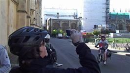 Ash take a photo of the Radcliffe Camera, Oxford, used as a location in the Golden Compass